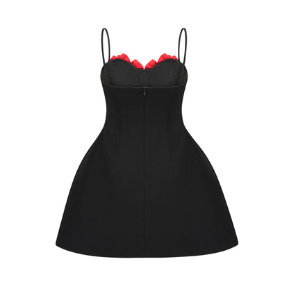 Pauline faux-flower mini dress (US Only)