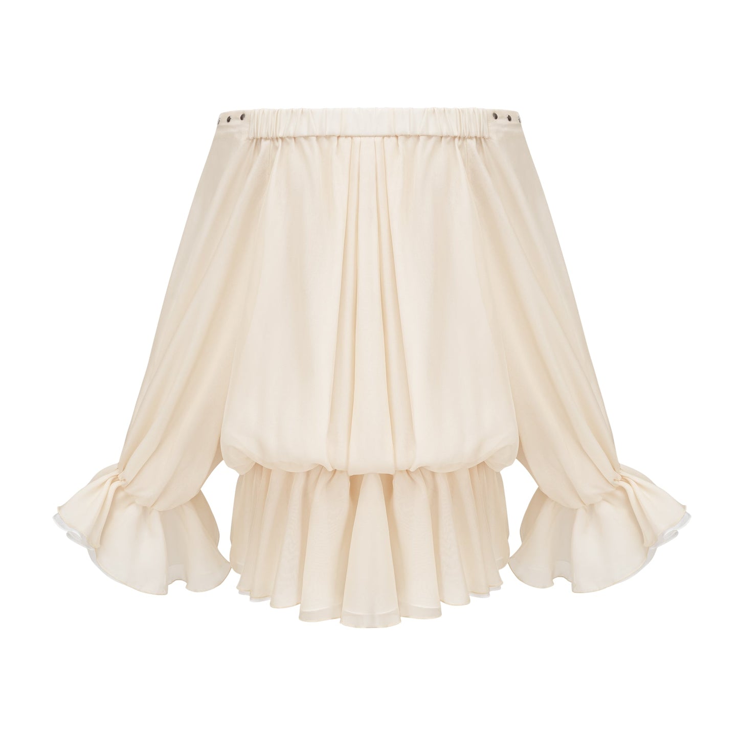 Lisette off-shoulder chiffon mini dress