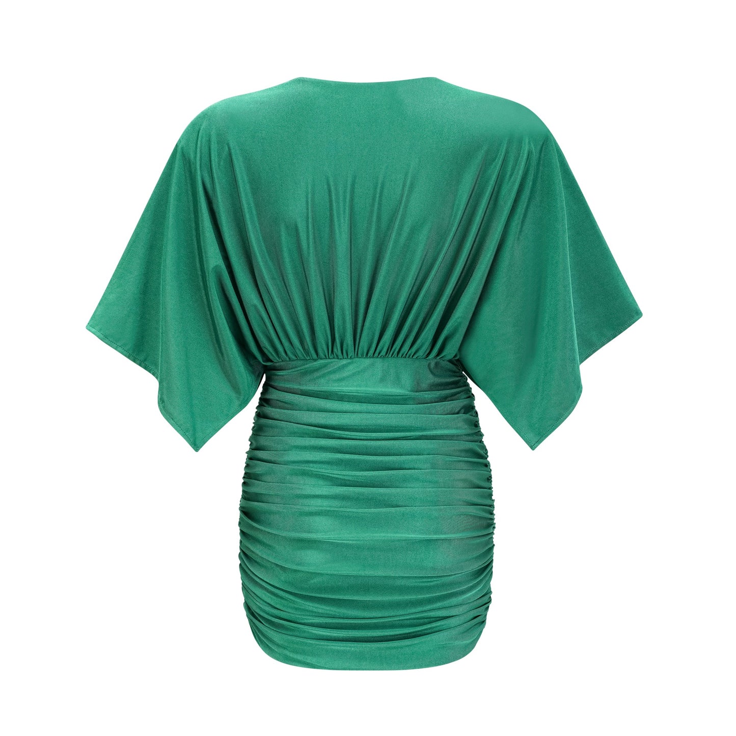 Yvette ruched V-neck mini dress (US Only)
