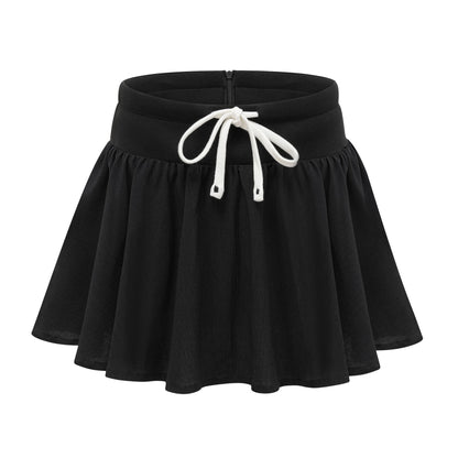 Amélie elastic-waistband pleated mini skirt