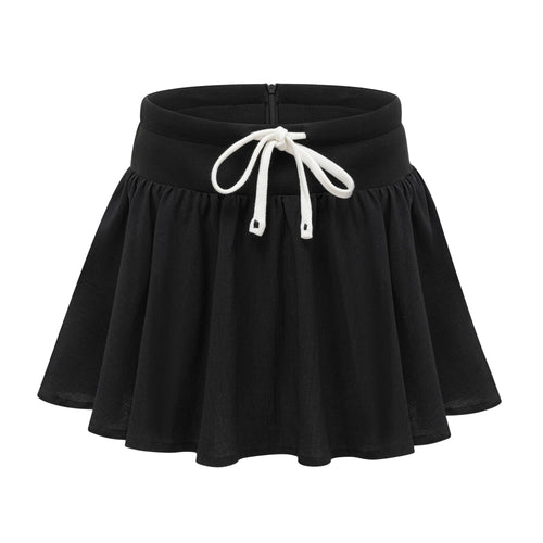 Amélie elastic-waistband pleated mini skirt