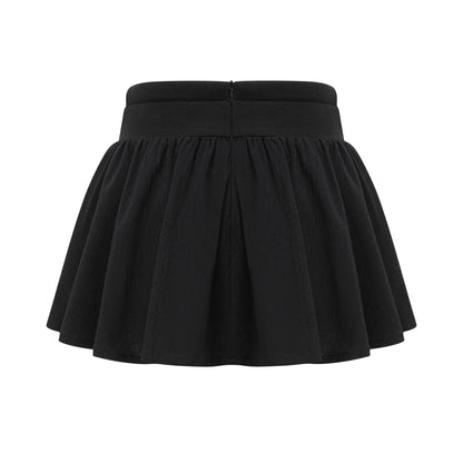Amélie elastic-waistband pleated mini skirt