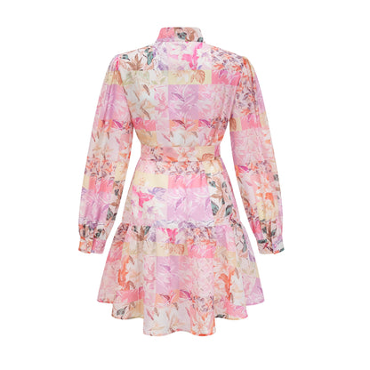 Honorine floral-print flared mini dress（US Only）