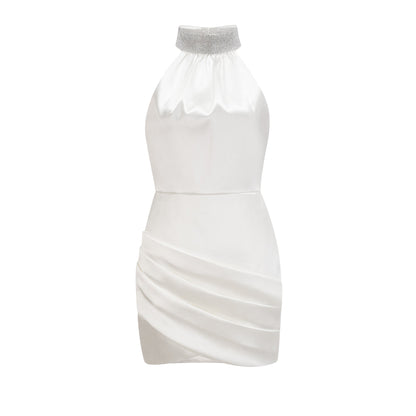 Tahiti embellished asymmetric mini dress (US Only)