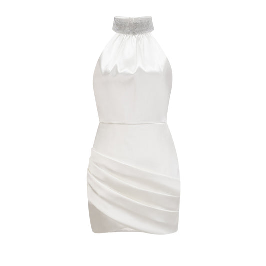 Tahiti embellished asymmetric mini dress (US Only)