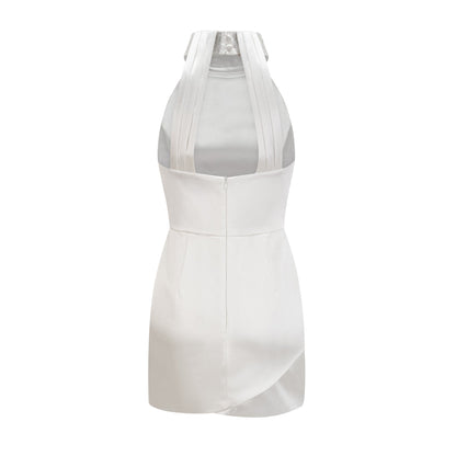 Tahiti embellished asymmetric mini dress (US Only)