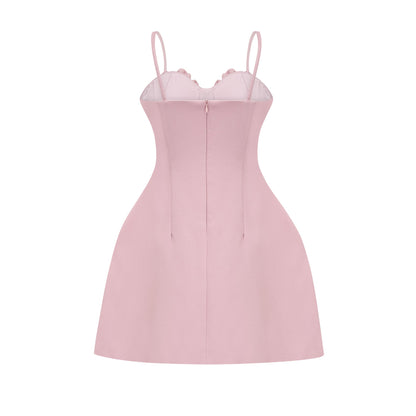 Pauline faux-flower mini dress (US Only)