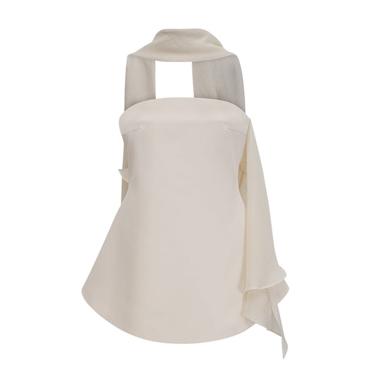 Danaé ribbon-design flared mini dress