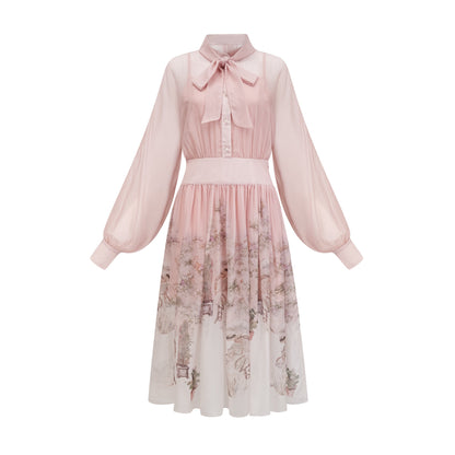 Georgie nature-print midi dress (US Only)