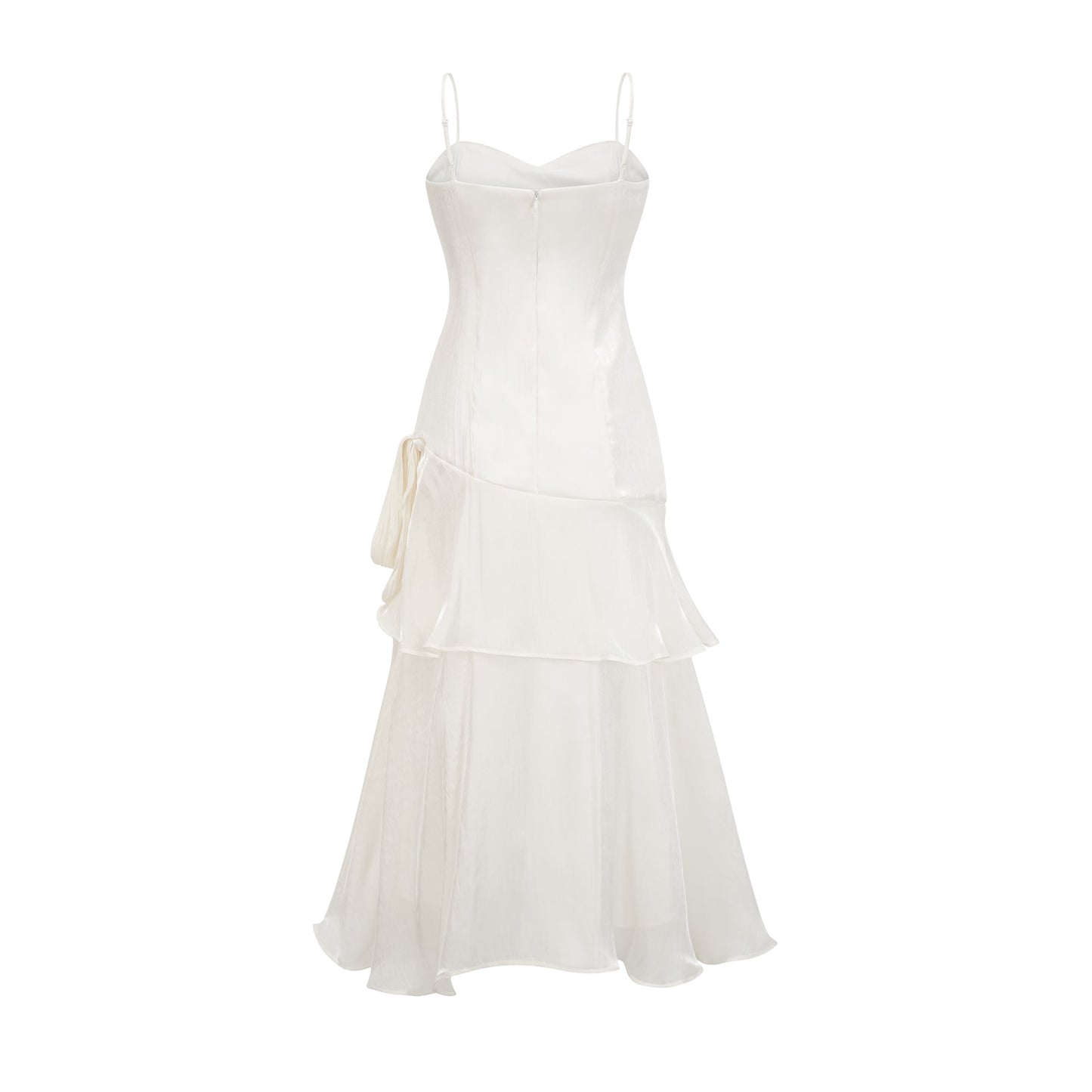Bérénice layered flounce-hem midi dress (US Only)
