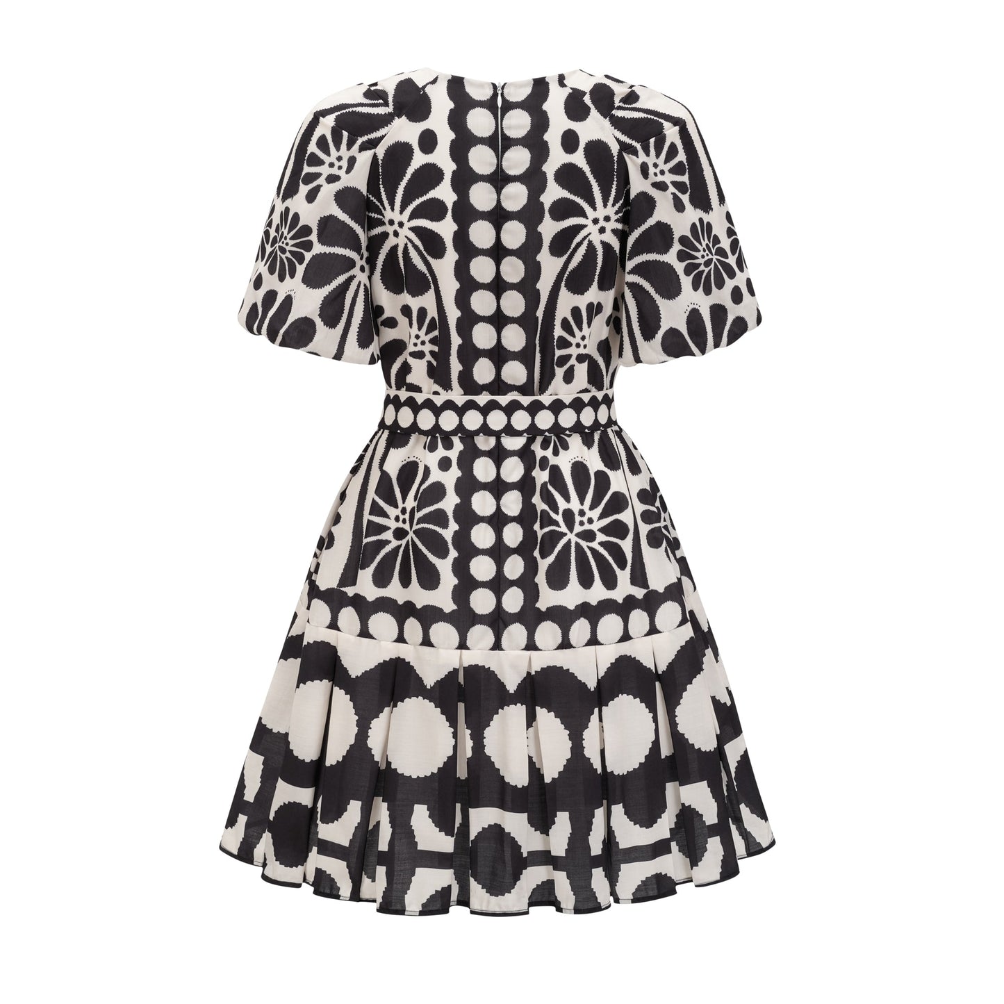 Émeline pattern-print belted mini dress (US Only)