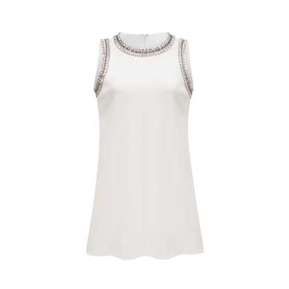 Émilie crystal-embellished mini dress