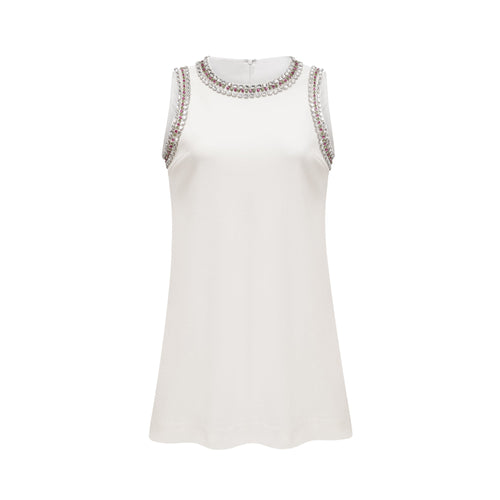 Émilie crystal-embellished mini dress