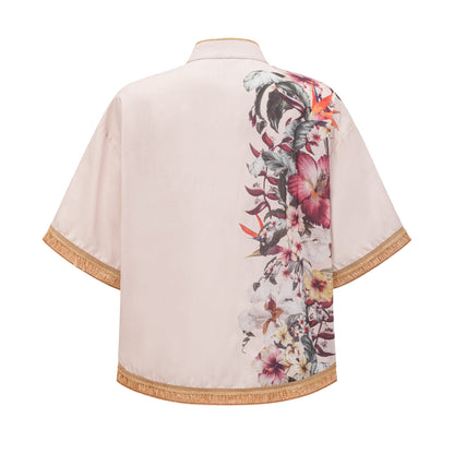 Joséphine floral-print shirt & short matching set
