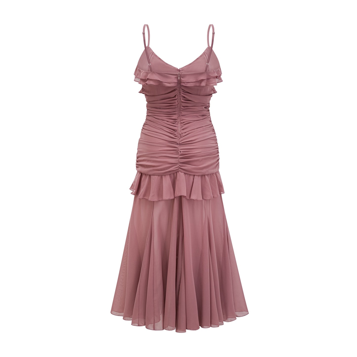Geneviève pleated faux-flower midi dress (US Only)