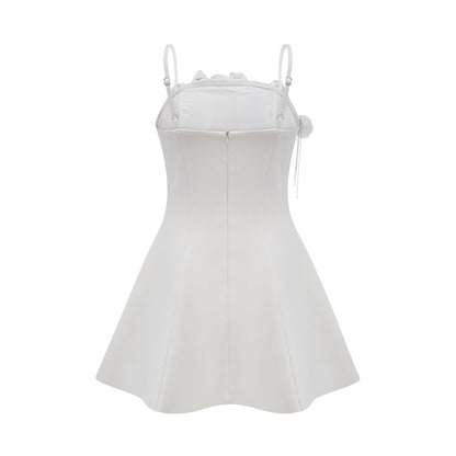 Hermine faux-floral embellished mini dress (US Only)