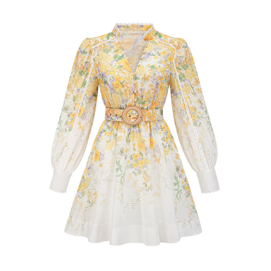 Priscille floral-print mini dress (US Only)