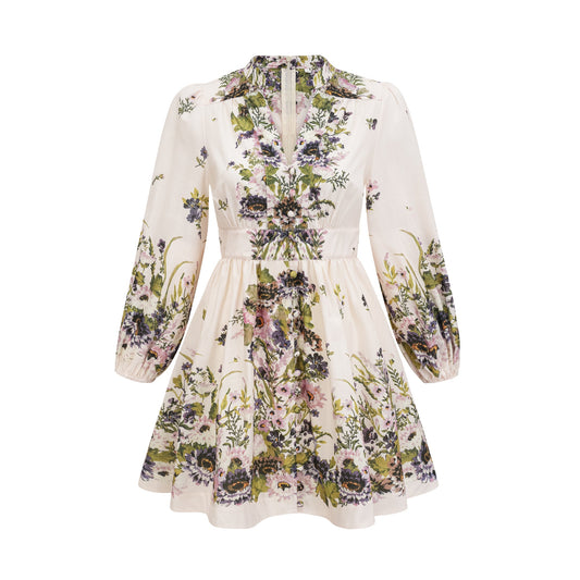 Joséphine floral-print mini dress (US Only)
