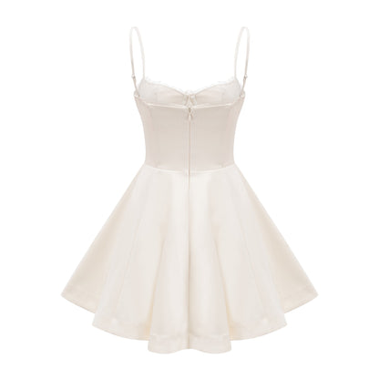 Saira tulle flared mini dress