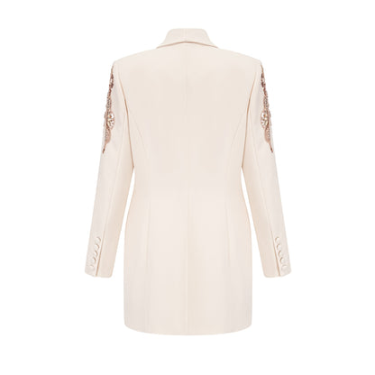 Éléna embellished sequined blazer dress