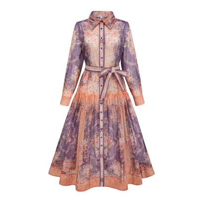 Clémence pattern-print midi dress (US Only)