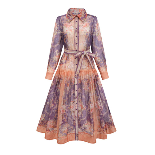 Clémence pattern-print midi dress (US Only)