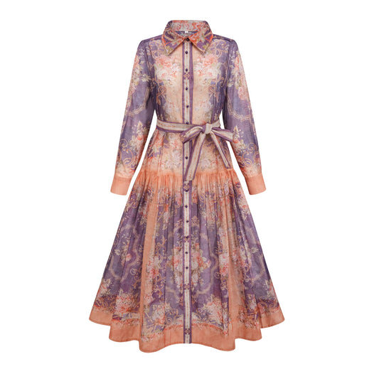 Clémence pattern-print midi dress (US Only)