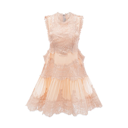 Dionne lace patch mini dress