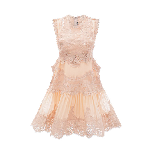 Dionne lace patch mini dress