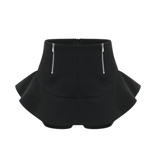 Priscille layered flounce-hem shorts