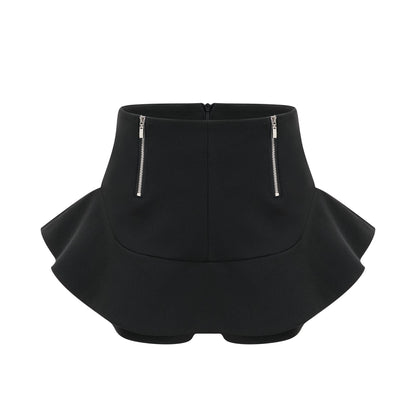 Priscille layered flounce-hem shorts