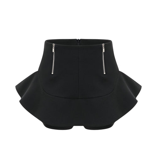 Priscille layered flounce-hem shorts