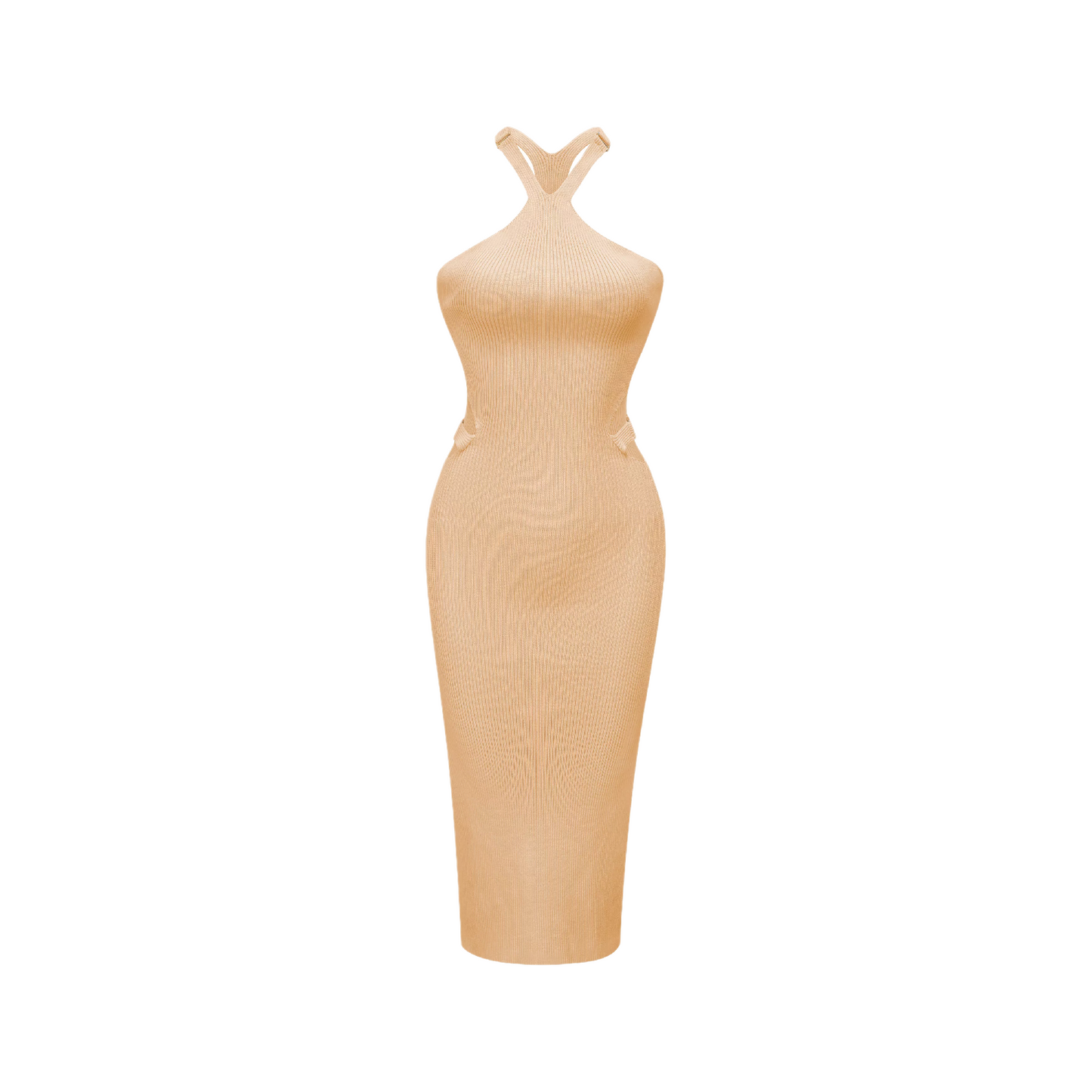 Margeaux halterneck cut-out midi dress
