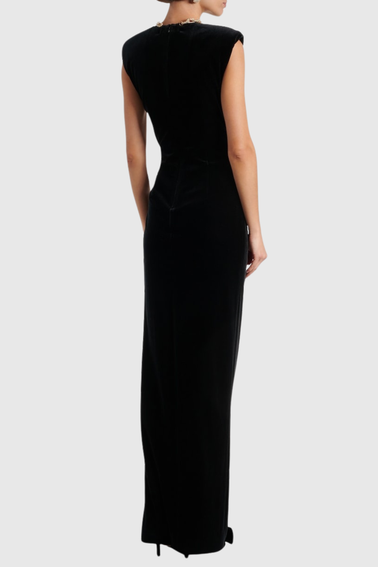 Dalila Velvet Chain-embellished Maxi Dress