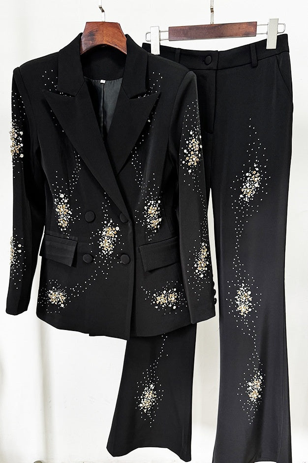 Dana Diamante Blazer Set