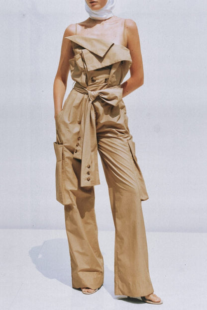 Dawnya Trench Jumpsuit