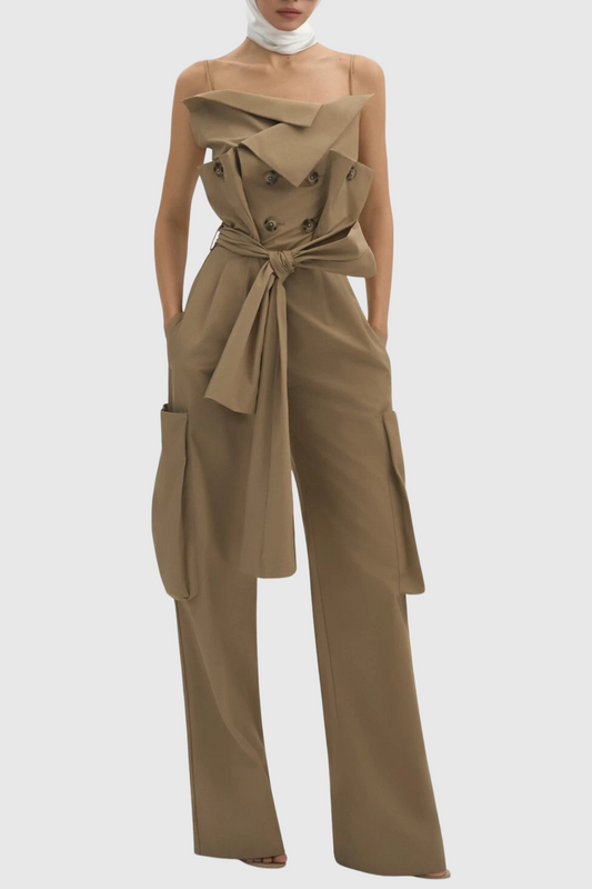 Dawnya Trench Jumpsuit