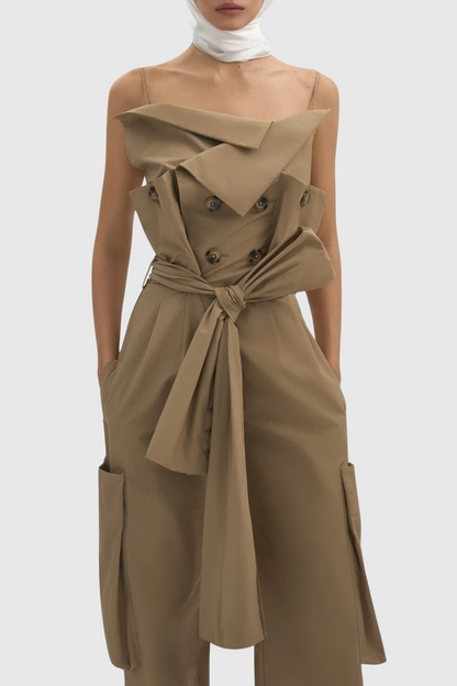 Dawnya Trench Jumpsuit