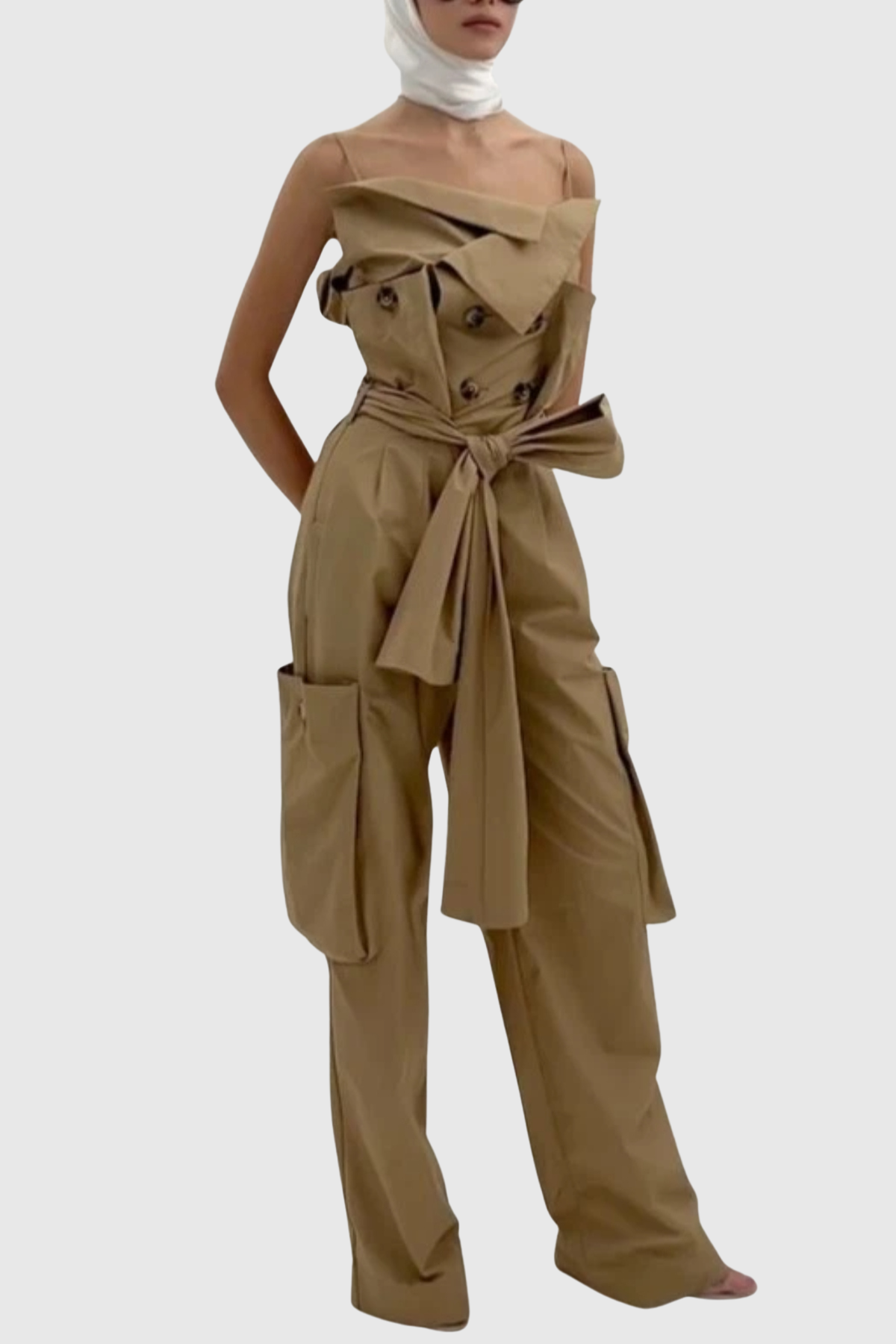 Dawnya Trench Jumpsuit
