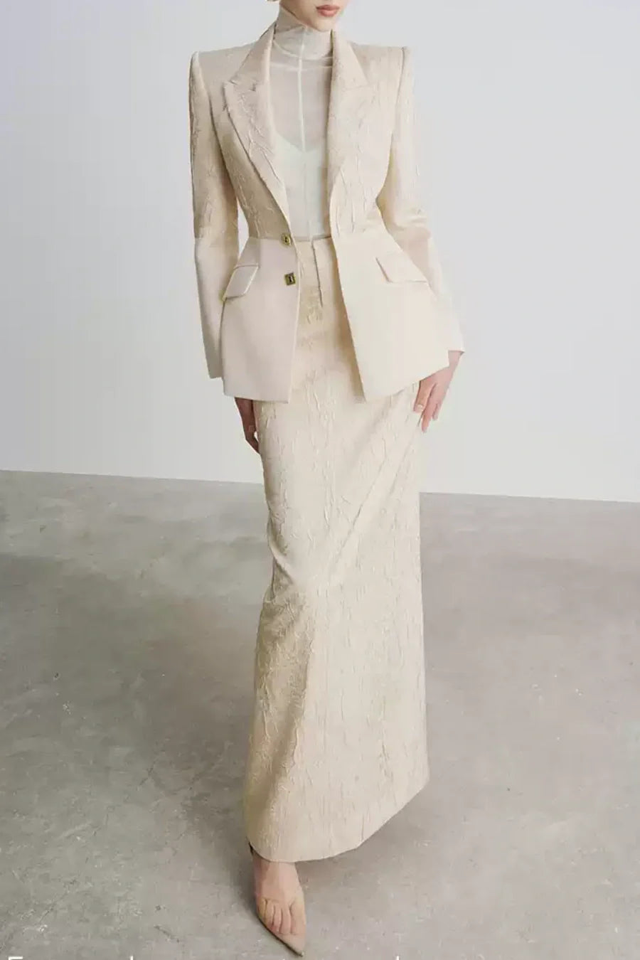 Doreen Jacquard Two Piece Set