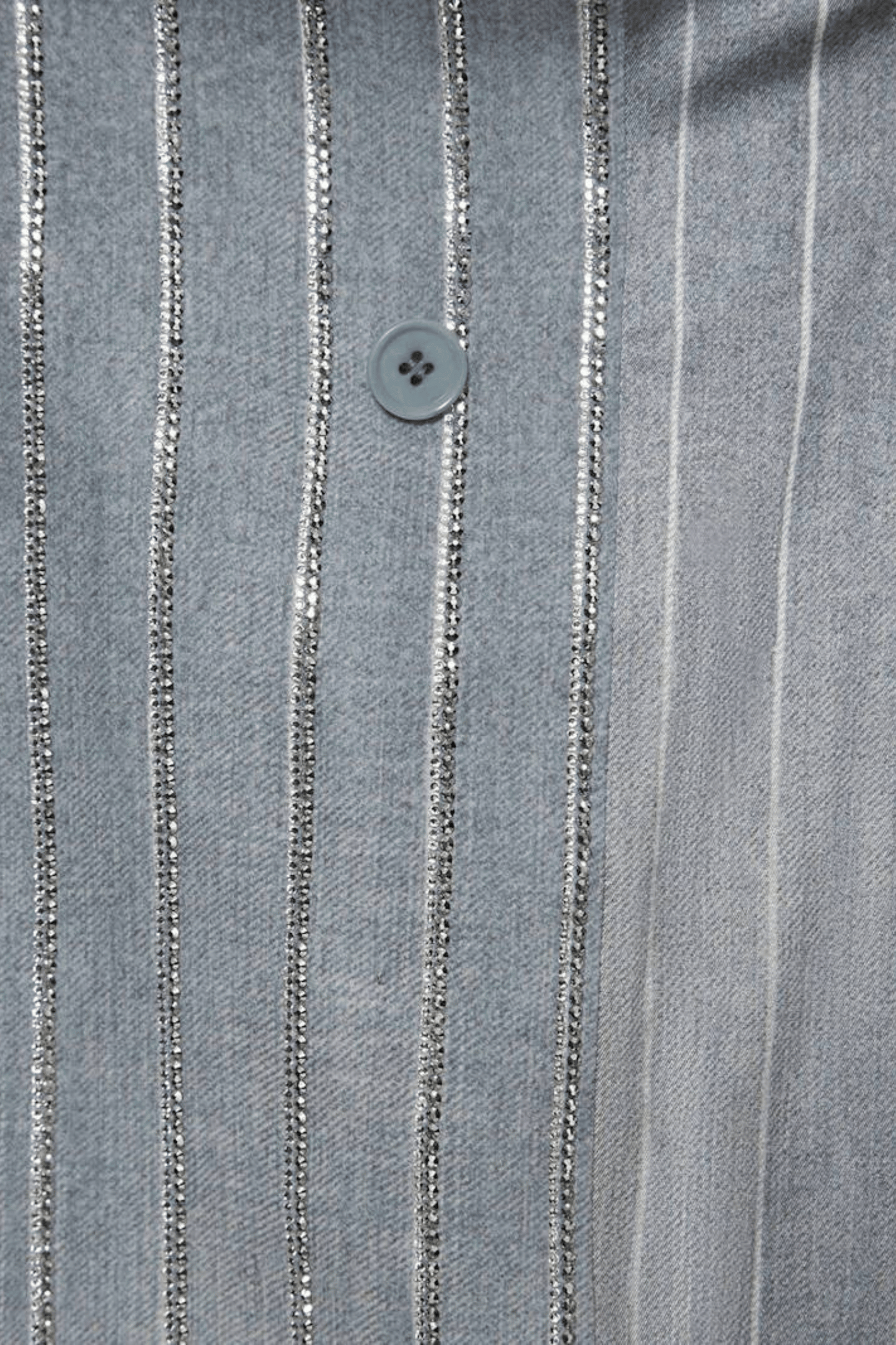 Dulcie Rhinestone-embellished Pinstripe Blazer Set