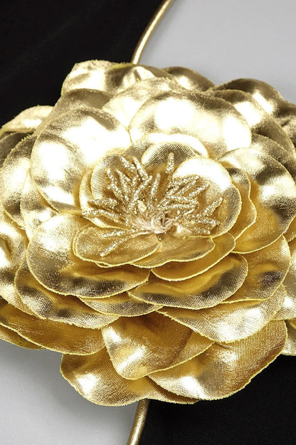 Eithne Flower Halter Cutout Jumpsuit