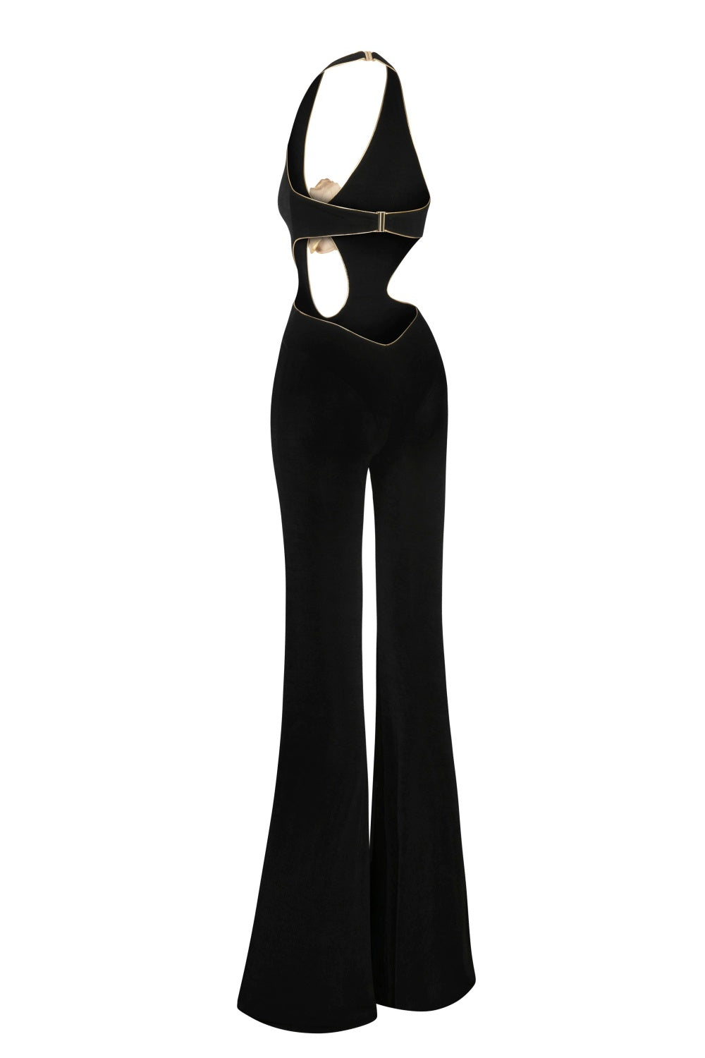 Eithne Flower Halter Cutout Jumpsuit