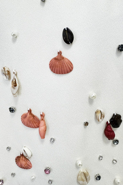 Elgine Shell Embellished Two Piece Set