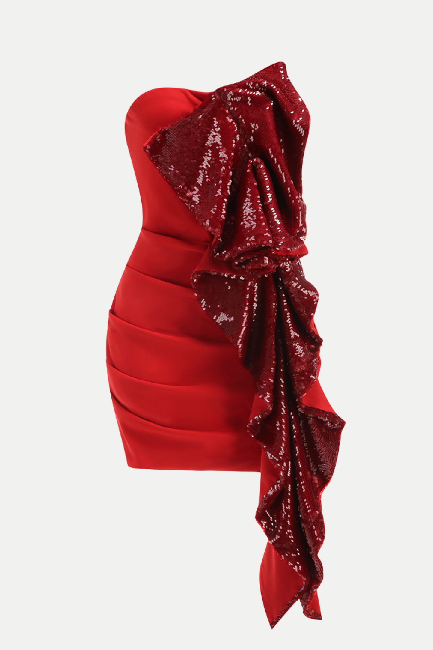 Fannie Sequin Strapless Mini Dress