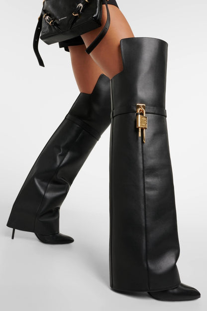 Gaines Asymmetric Buckle Boots