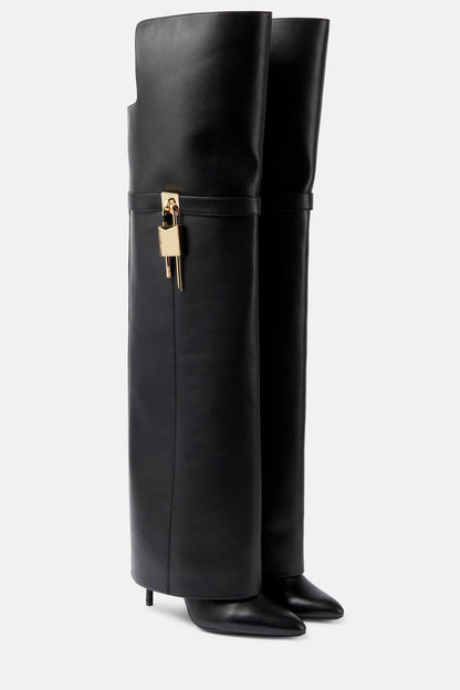 Gaines Asymmetric Buckle Boots