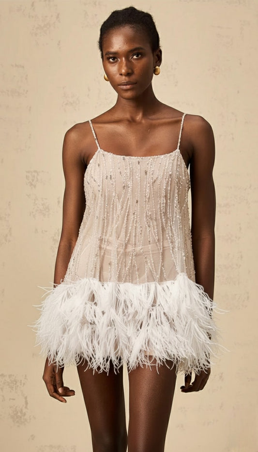 Aella Lace Backless Mini Dress