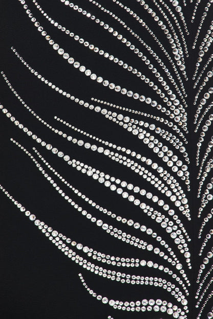 Hlisa Strapless Feather Embellished Mini Dress