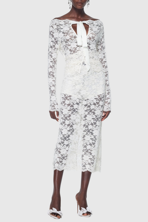 Jamaun Lace Cutout Skirt Two Piece Set